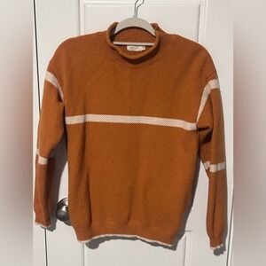 Roolee Orange Women’s Sweater Medium Cozy Warm